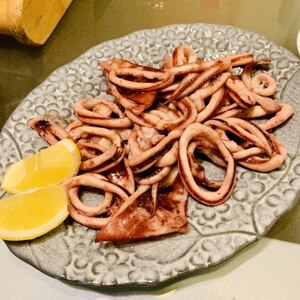 いかゲソのバター醤油炒め